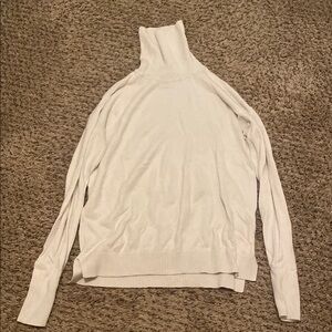 Elegant White Turtleneck Sweater